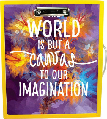 

Enigmatic Woodworks Wooden Art Box - Motivational Theme1(Yellow)