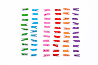 

Vardhman wooden clip multicolored, 3 cm , combo pack of 50, used in art & craft, decorations, school DIY projects