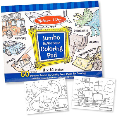 

Melissa & Doug Jumbo Coloring Pad - Blue (11 X 14)