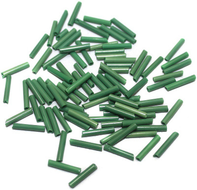 

Jaunty Beadsnfashion Seed Bugles Beads Green (100 Gm)