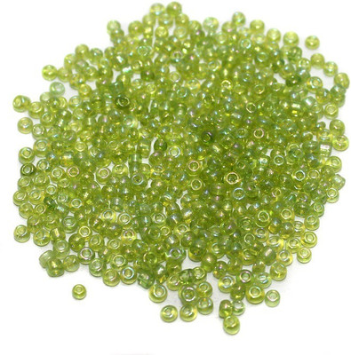

Jaunty Beadsnfashion Seed Beads Peridot Green Rainbow (100 Gm)