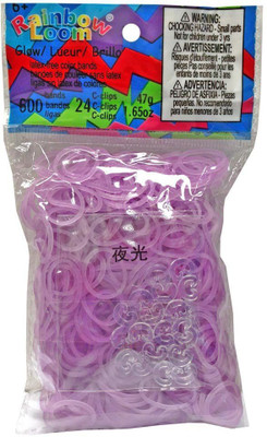 

Rainbow Loom Rainbow Loom Solid Bands - Glow In The Dark - Purple