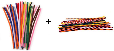 

Atanands Combo Kit Of 40 Pcs Of Regular And Twisted Pipe Cleaners Craft Wire Sticks