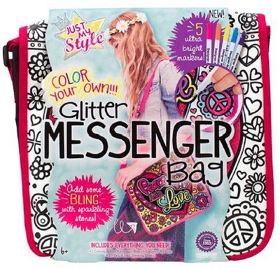 

Winning Moves Just My Style Glitter Messenger Bag