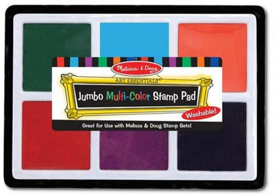 

Melissa & Doug Melissa & Doug Jumbo Multi-Colored Stamp Pad With 6 Washable Inks