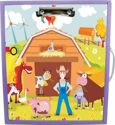 

Enigmatic Woodworks Wooden Art Box - Farm House Theme2(Purple)