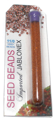 

Jaunty Beadsnfashion Imported Jablonex Seed Beads Trans Orange