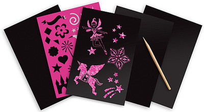 Melissa & Doug Scratch Art Princess Pink Glitter
