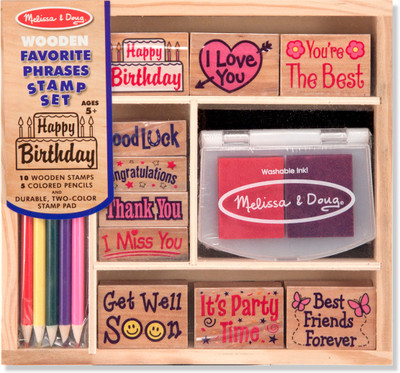 

Melissa & Doug Favorite Phrases Stamp Set