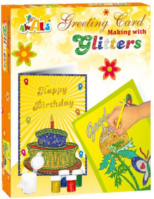 

Awals Pack Of 4 - Greeting Card Making With Glitters