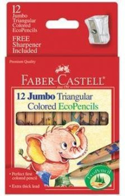 

Faber-Castell Faber-Castell 12ct Jumbo Triangular EcoPencils with Sharpener