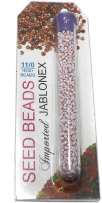 

Jaunty Beadsnfashion Imported Jablonex Seed Beads Opaque Red & White