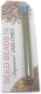 

Jaunty Beadsnfashion Imported Jablonex Seed Beads Opaque Olive Green