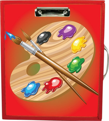 

Enigmatic Woodworks Wooden Art Box - Art Theme2(Red)