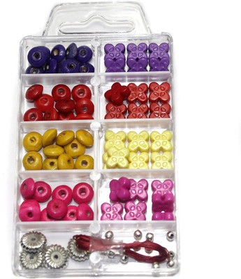 

Jaunty Beadsnfashion Jewellery Making Wooden And Acrylic Beads DIY Kit