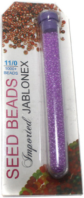 

Jaunty Beadsnfashion Imported Jablonex Seed Beads Inside Color Voilet
