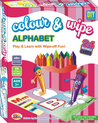 

Ekta Toys Colour and Wipe Alphabet