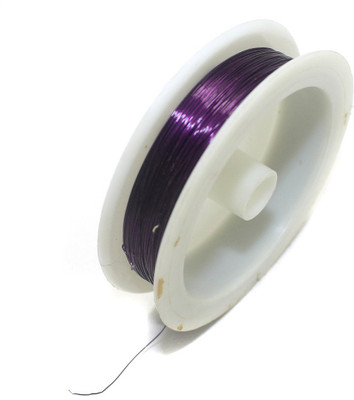 

Jaunty Beadsnfashion Copper Beading Wire Purple For Jewellery Making DIY, 0.28 MM (100 Mtrs.)
