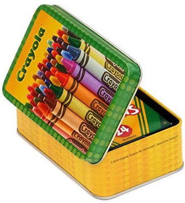 crayola large storage tin and box of crayola crayons best price in