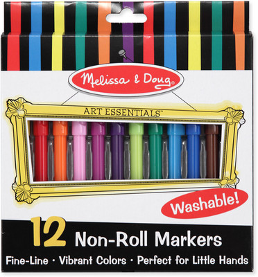 

Melissa & Doug Non-Roll Markers Set