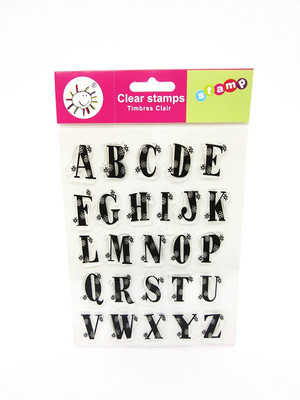 

Vardhman Silicon Clear Stamp big size capital ABC design