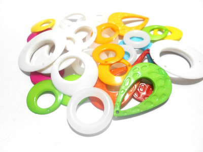 

GOELX Earring making bases- chandbali, drop shape & plastic rings 50 pcs set