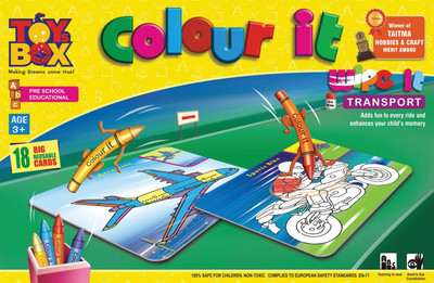 

Toysbox Colour It Wipe It - Transport