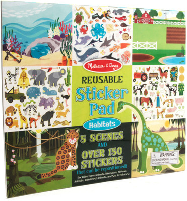 

Melissa & Doug Habitats Reusable Sticker Pad