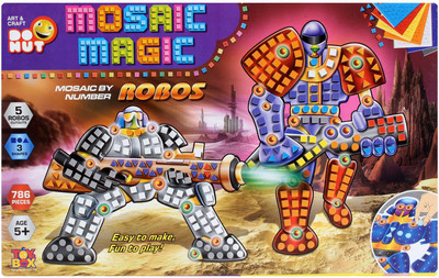 

HALOo Mosaic Magic By Numbers Robos