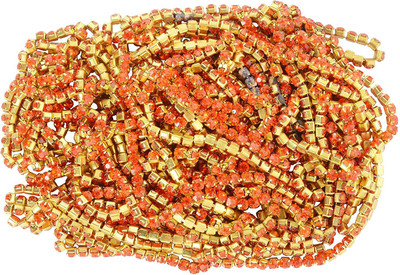 

GOELX Stone Chain Orange for Jewellery Making