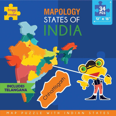 

Imagimake States of India Map Puzzle with Indian States
