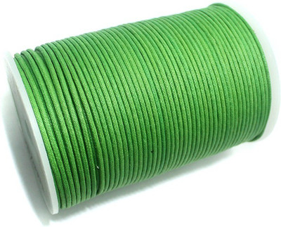 

Jaunty Beadsnfashion Jewellery Making Cotton Cord Parrot Green 2 MM (100 Mtrs.)