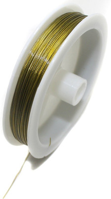 

Jaunty Beadsnfashion Metal Beading Wire Ovile For Jewellery Making DIY, 0.45 MM (100 Mtrs.)