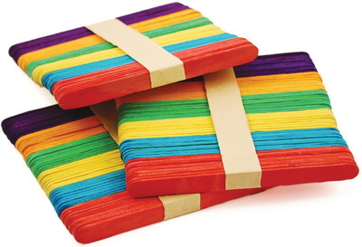 

Shrih Wooden Multicolor Ice Cream Sticks