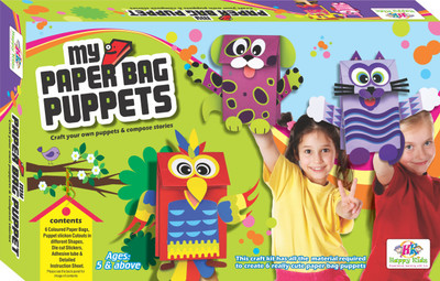 

Jaibros Paper Bag Puppets Art and Craft Kit