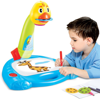 

Toys Bhoomi 3 in 1 Kids Super Fun Drawing Projector - Table Lamp, Painting