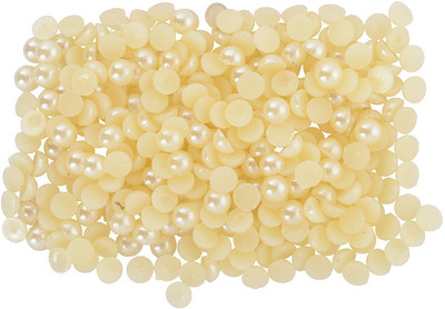 

GOELX Pearl Half Round Pastable Beads for Jewellery making