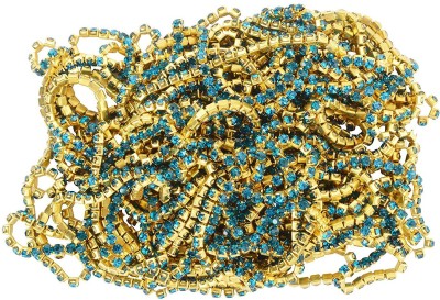 GOELX Stone Chain Firozi Blue for Jewellery Making