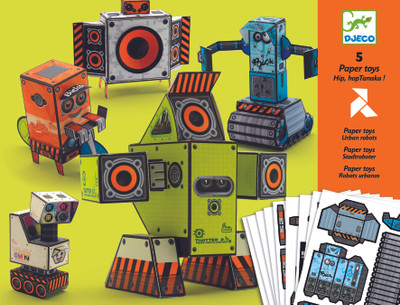 

Djeco 5 Paper Toys - Urban Robots