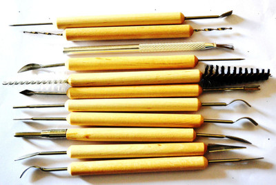 

Art and Craft Creations Terracotta Modelling Tool - 11 Pcs Wooden Tools