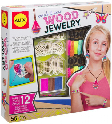 

Alex Toys DIY Wear Stitch & Wear Wood Jewelry