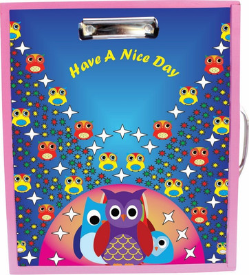 

Enigmatic Woodworks Wooden Art Box - Owl Theme1(Pink)