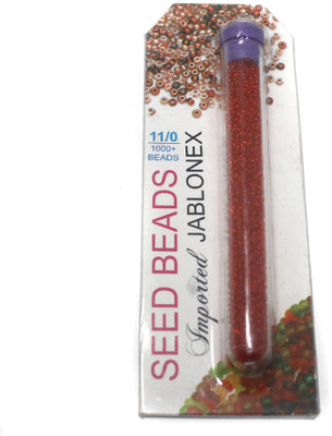 

Jaunty Beadsnfashion Imported Jablonex Seed Beads Trans Orange Red