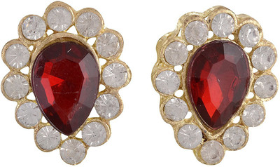 

AM AM Crystal Bezels Maroon pastable for jewelry making/crafts, size 30*20mm, pack of 2