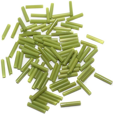 

Jaunty Beadsnfashion Seed Bugles Beads Peridot (100 Gm)