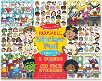 

Melissa & Doug Reusable Sticker Pad - Face It!