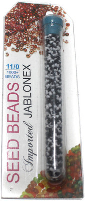 

Jaunty Beadsnfashion Imported Jablonex Seed Beads Opaque Black & White