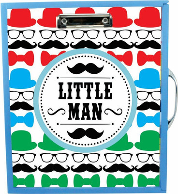 

Enigmatic Woodworks Wooden Art Box - Little Man Theme(Blue)