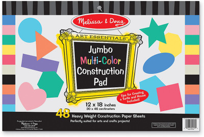 

Melissa & Doug Jumbo Multi-Color 12"x18" Construction Pad