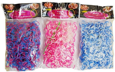 

Shatchi 4 Tone Assorted 1800 Loom Band Refill Kit Kids Arts Crafts Toys With S Clips & Hook, Birthday, Anniversary, Festival